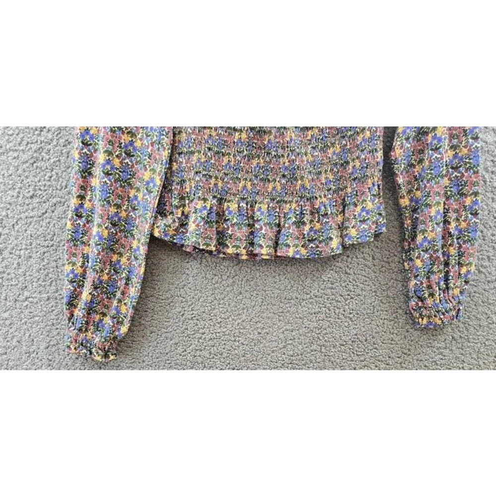 Polo Ralph Lauren Floral Smocked Top and Skirt Set Girls' L (12-14) Multi PullOn